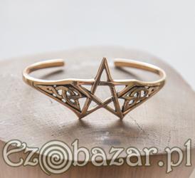 Pentagram - bransoletka z brązu