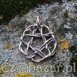 Pentagram - amulet ochronny, brąz