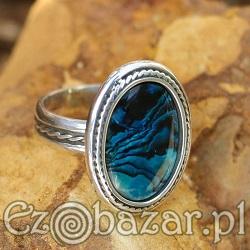Antica - srebrny pierścień z muszlą Paua (opal morski)