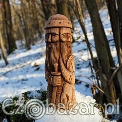 Świętowit - słowiański bóg. Drewniana figurka