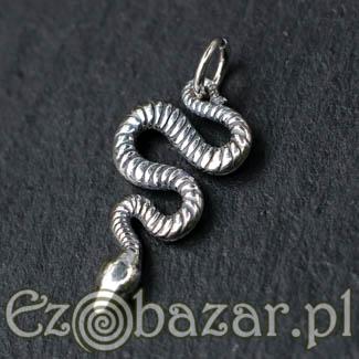 Wąż - wisiorek, srebro pr. 925